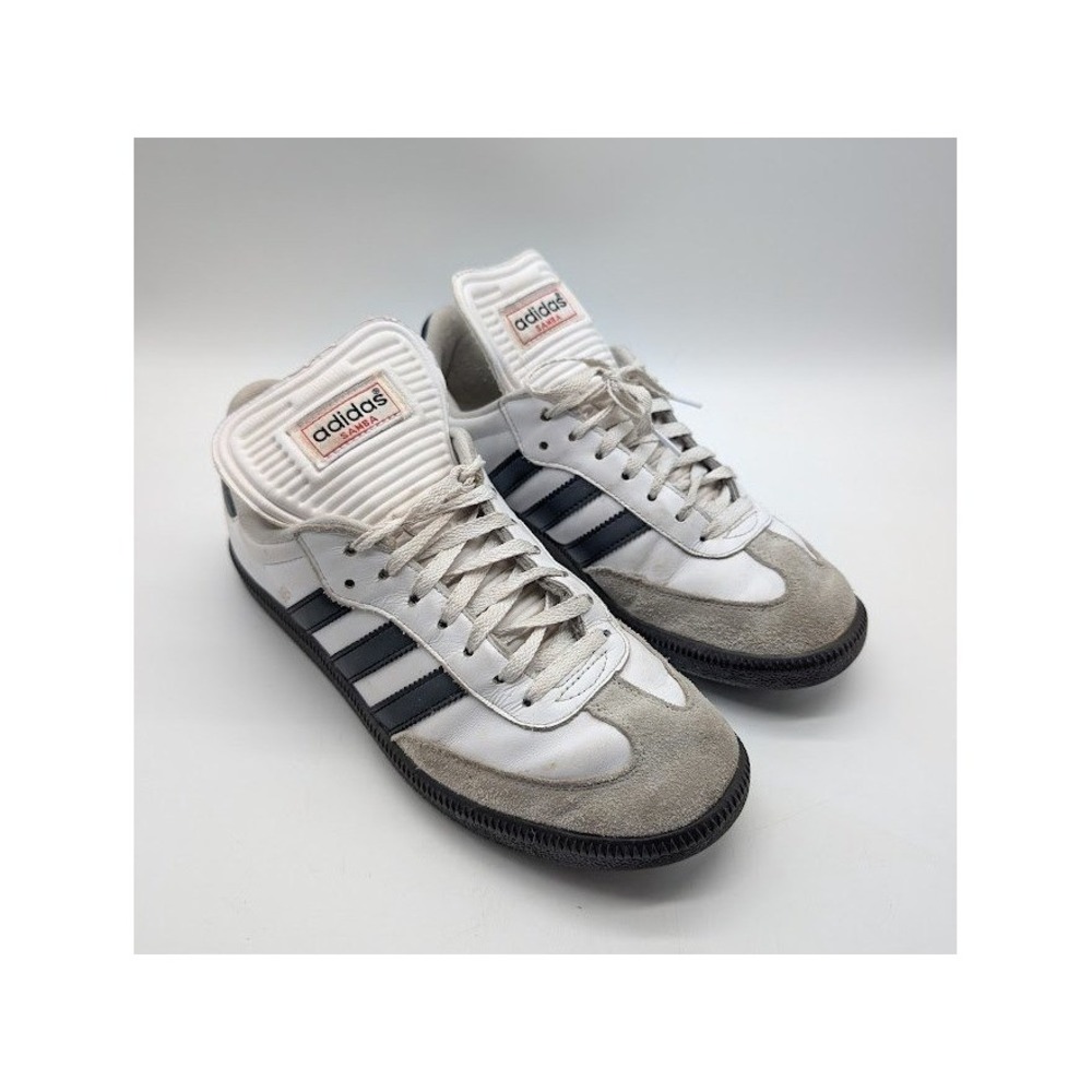Adidas Samba OG Womens Size 7 Leather Classic Sneakers Gum Black White Athletic